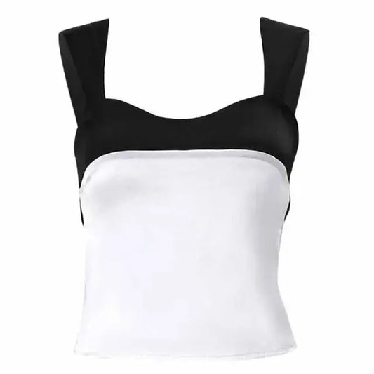 Satin Summer Camisole Crop Tops