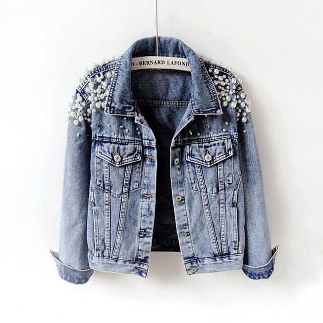 Pearl Casual Denim Jacket for Women - FabFemina