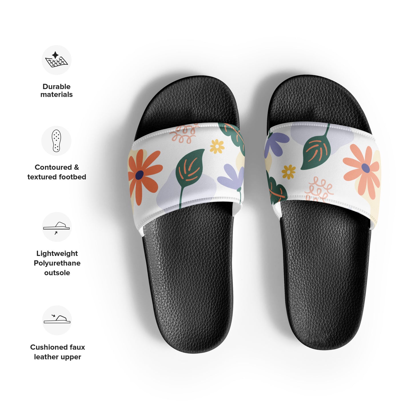 Floral Paradise Women's slides - FabFemina