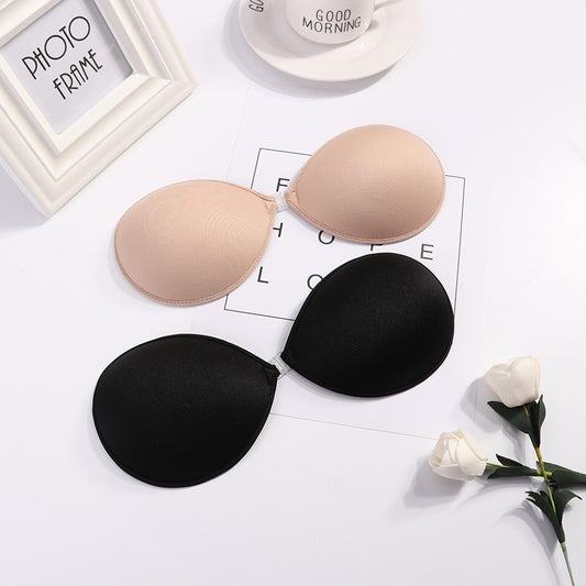 Self-Adhesive Silicone Bust Invisible Strapless Push Up Bra - FabFemina