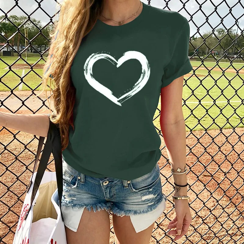 LovePrint Casual Tees - FabFemina