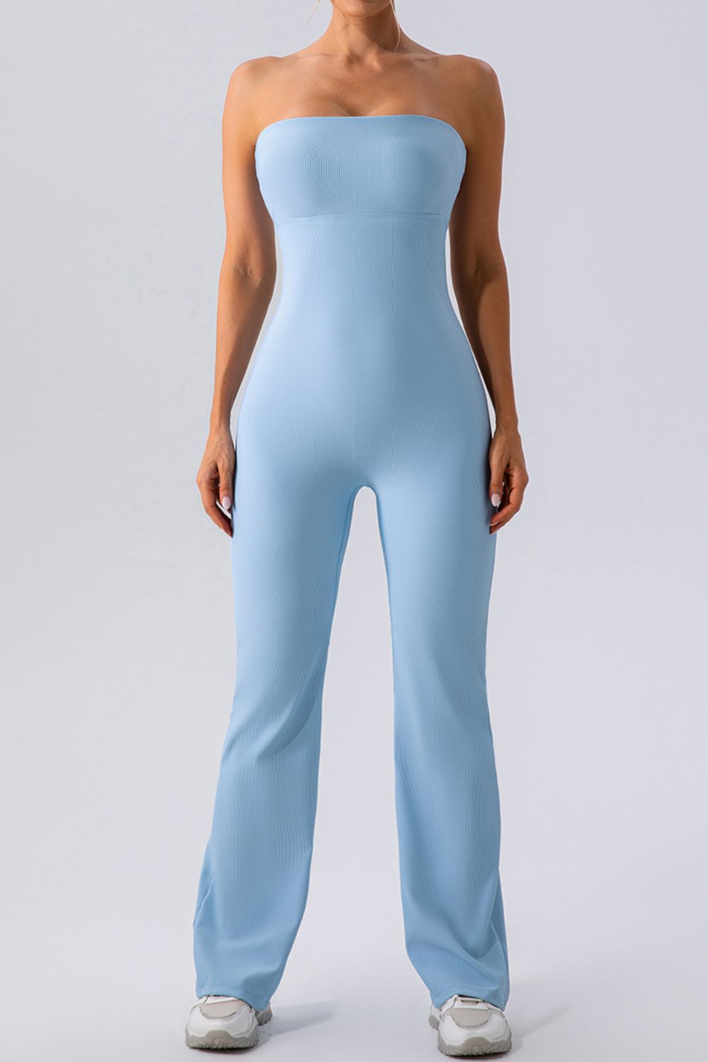 Sleeveless Straight Active Jumpsuit - FabFemina