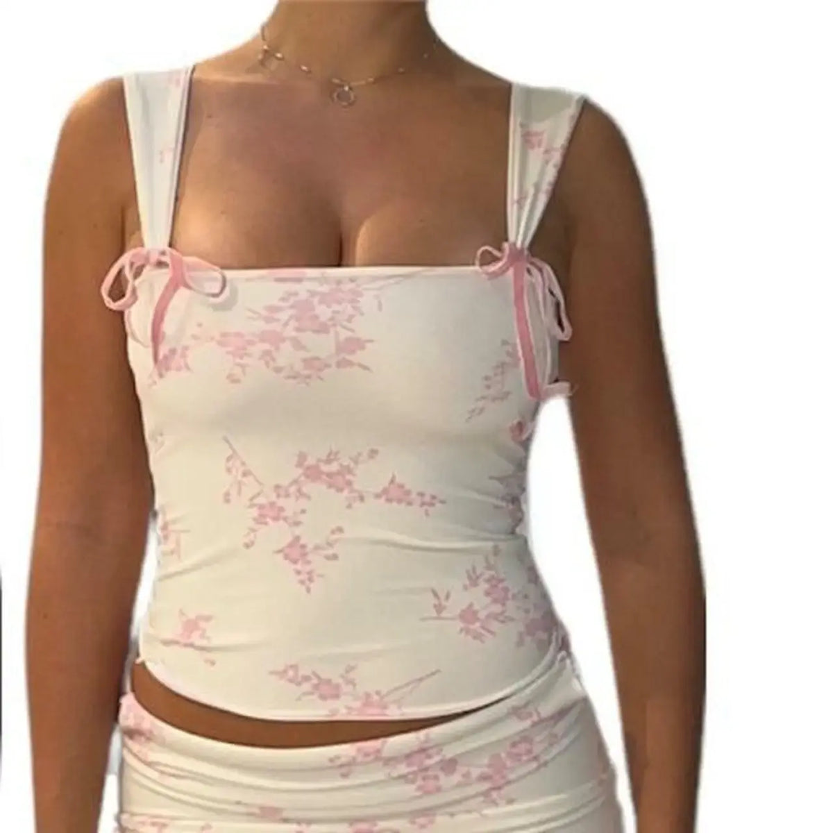 Chic Bow Accent Tank Tops - FabFemina