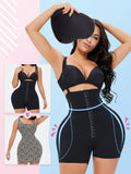 Full Size Hook-and-Eye Under-Bust Shaping Bodysuit - FabFemina