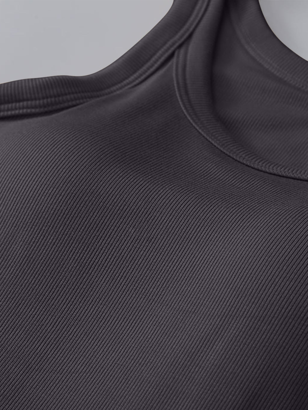 Round Neck Tank with Bra - FabFemina