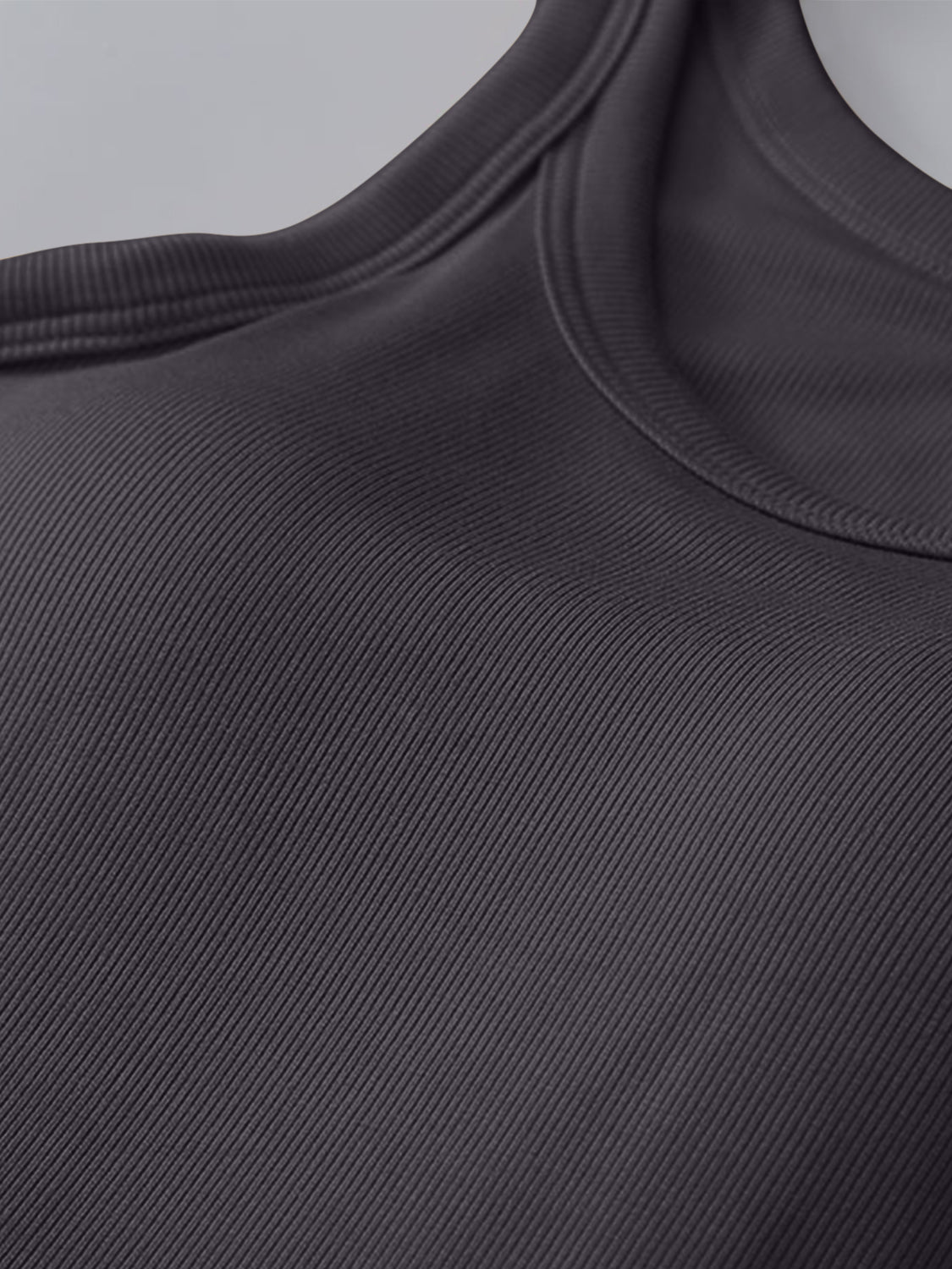 Round Neck Tank with Bra - FabFemina