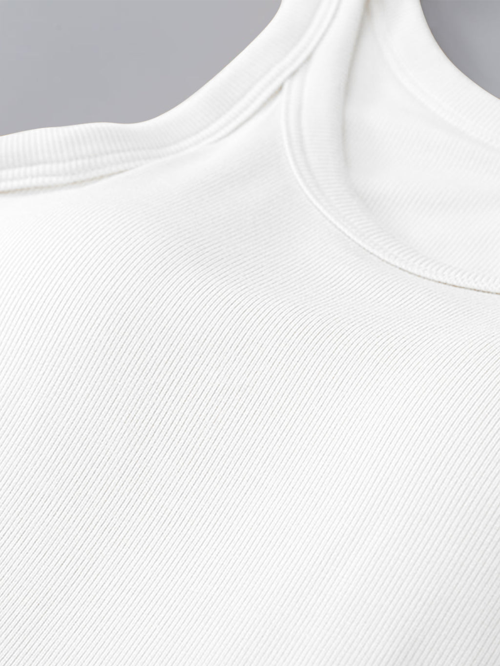 Round Neck Tank with Bra - FabFemina