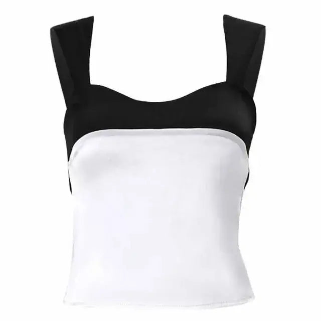 Satin Summer Camisole Crop Tops - FabFemina