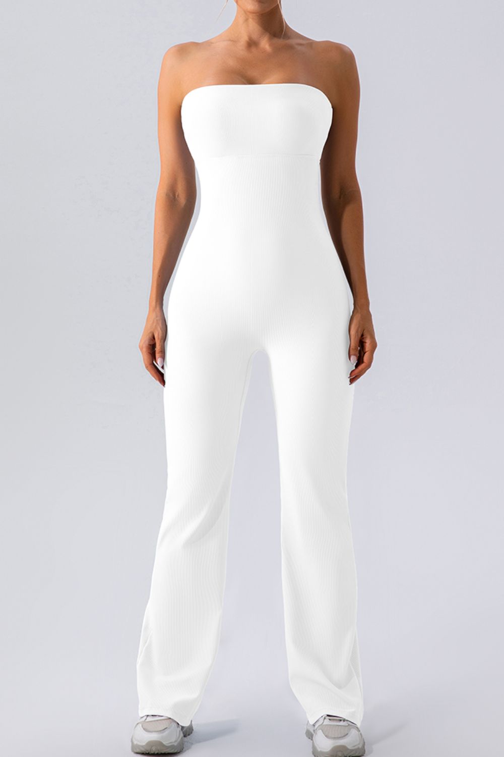 Sleeveless Straight Active Jumpsuit - FabFemina