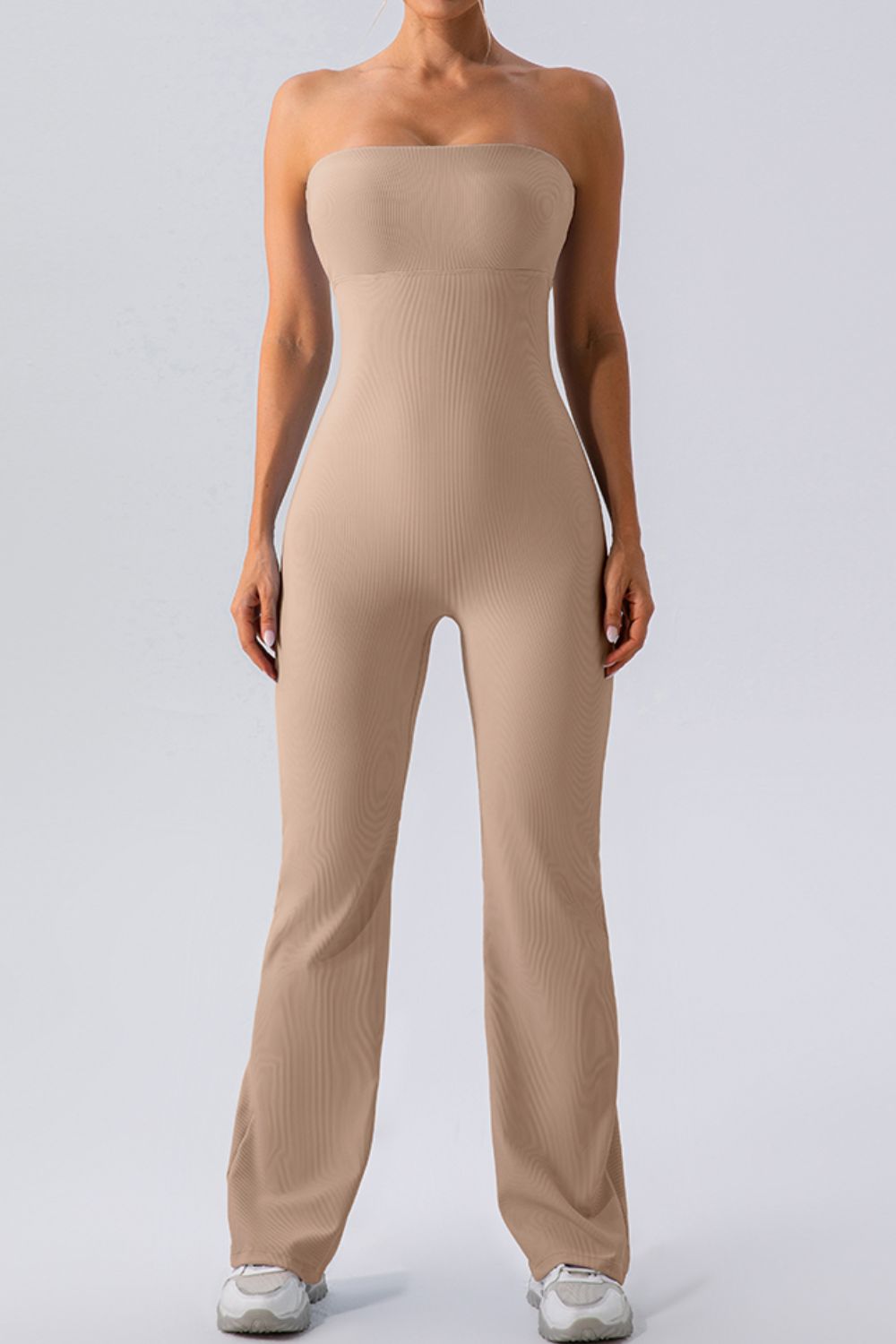 Sleeveless Straight Active Jumpsuit - FabFemina