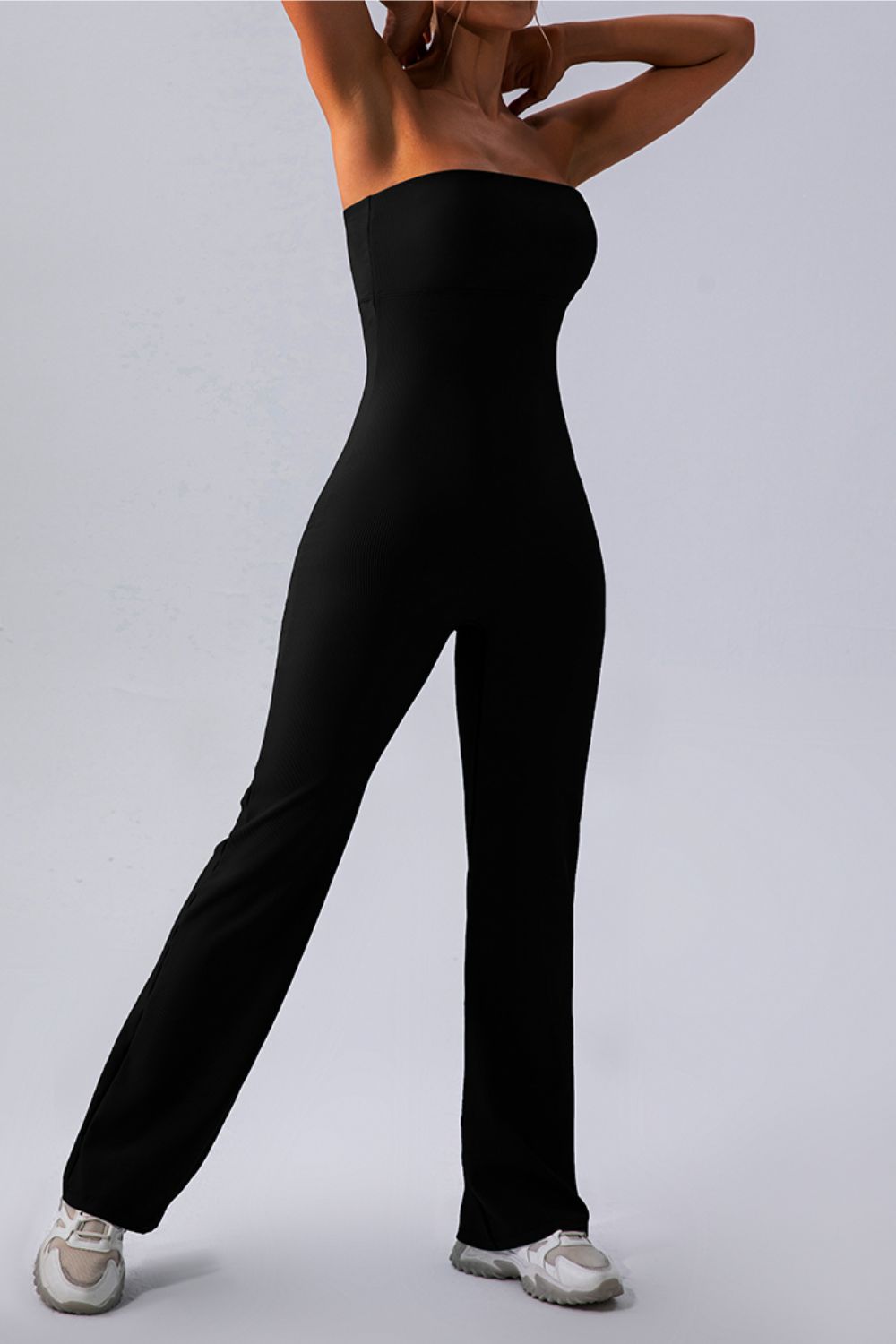 Sleeveless Straight Active Jumpsuit - FabFemina