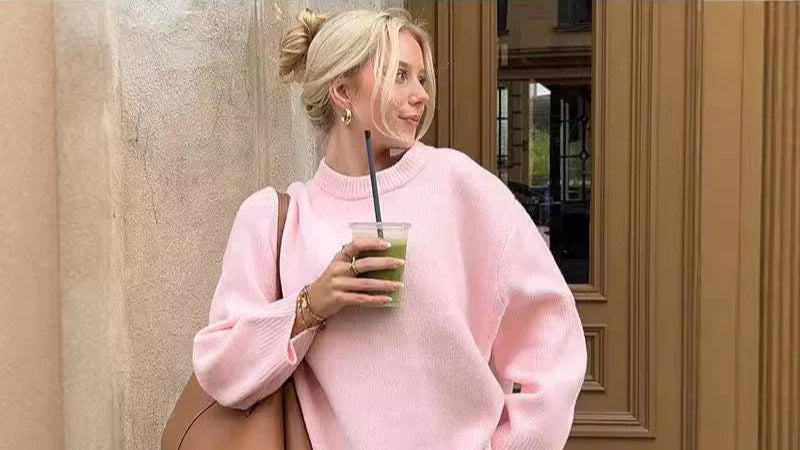 Chic Long-Sleeve Women's Pullover Tops - FabFemina