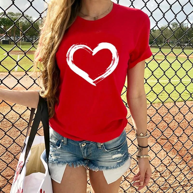 LovePrint Casual Tees - FabFemina