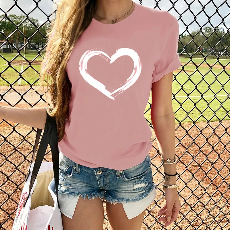 LovePrint Casual Tees - FabFemina