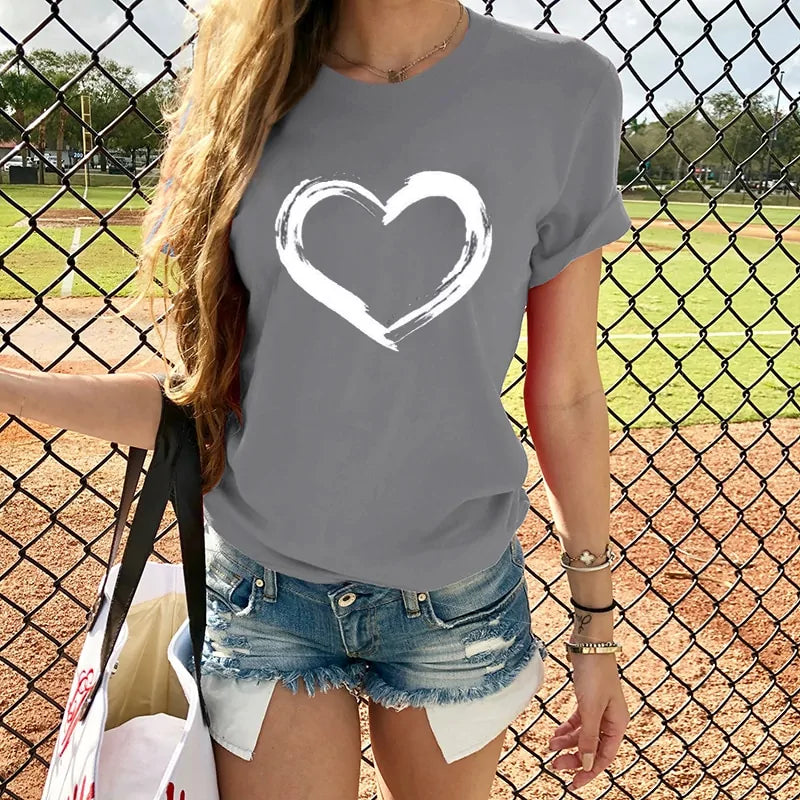 LovePrint Casual Tees - FabFemina