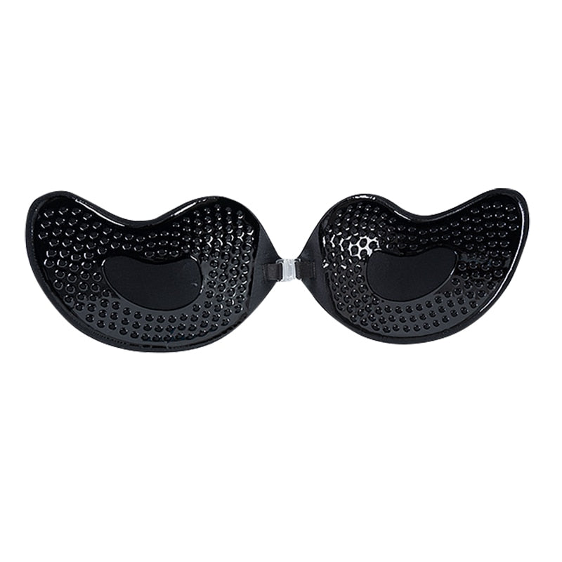 Self-Adhesive Silicone Bust Invisible Strapless Push Up Bra - FabFemina