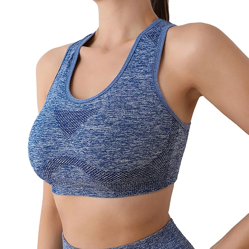 Seamless Sport Bra Fitness High Impact Yoga Top - FabFemina