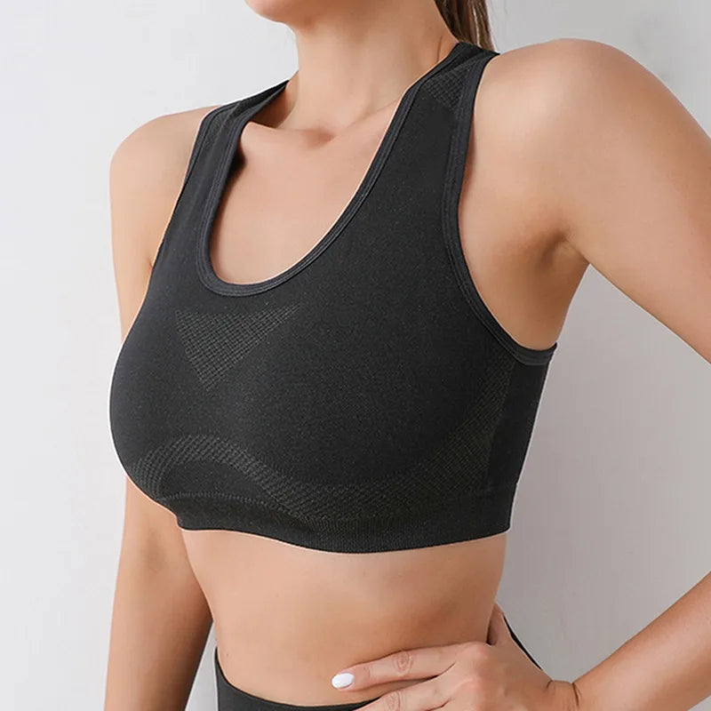 Seamless Sport Bra Fitness High Impact Yoga Top - FabFemina