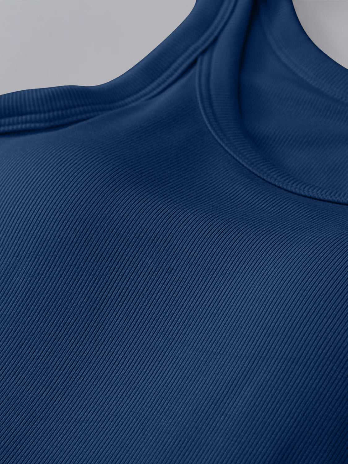 Round Neck Tank with Bra - FabFemina