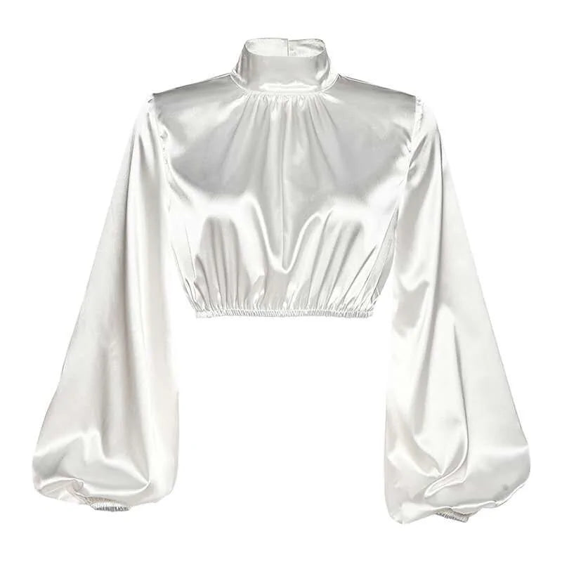 Vintage White Short Tops For Women - FabFemina