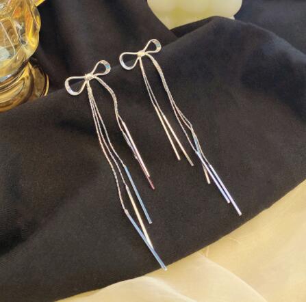 Long Tassel Geometric Fashion Luxury Hanging Pendientes Drop Earrings for Women - FabFemina