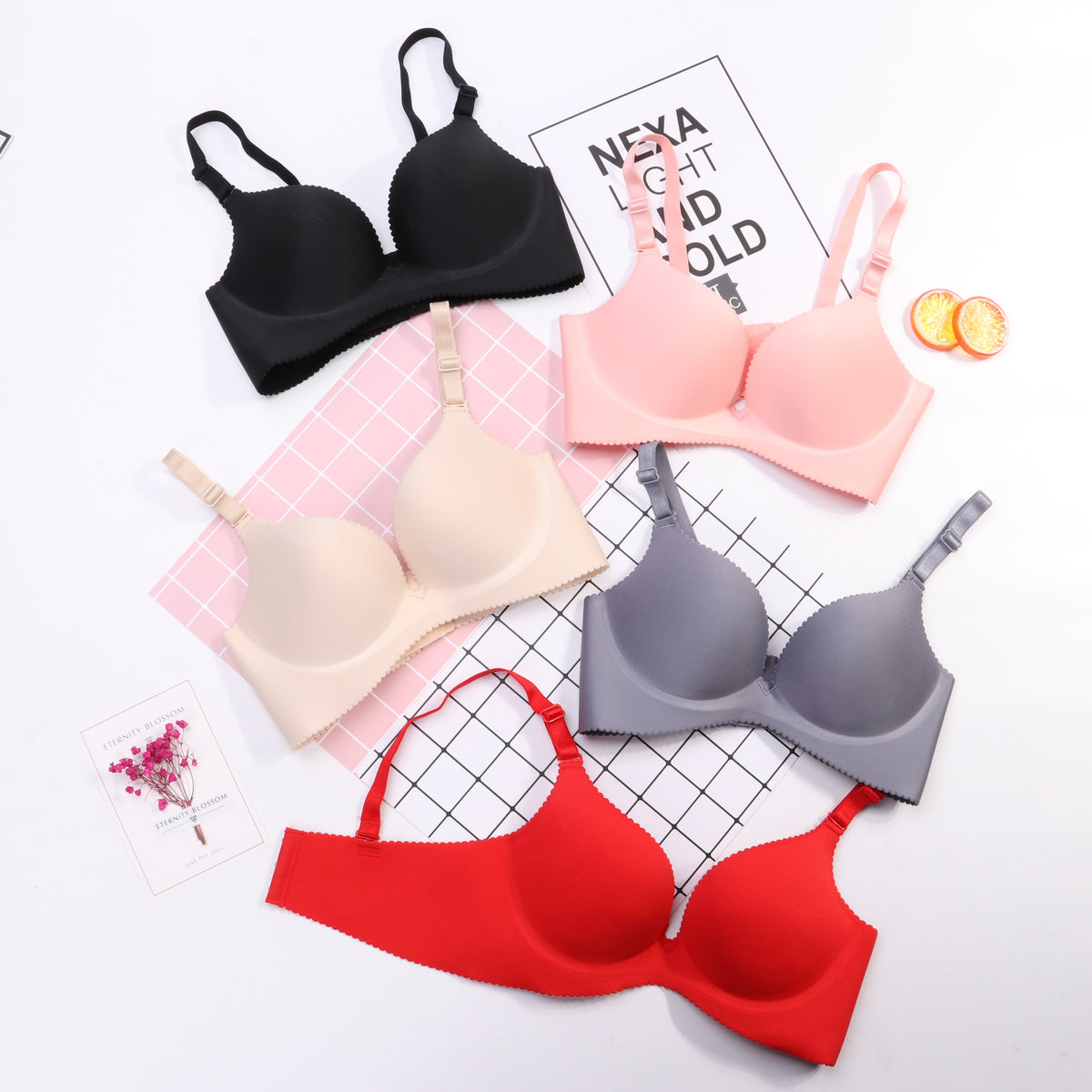 Sexy Deep U Cup Push Up Bras For Women - FabFemina
